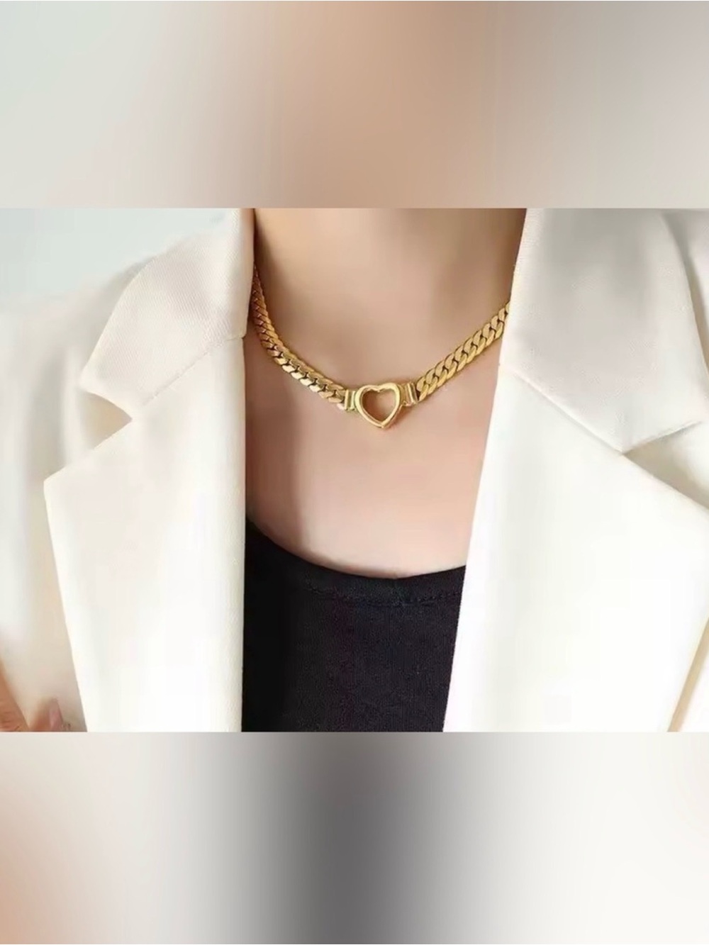 Heart Necklace 18K Gold Plated
Heart Chain Stainless Steel Waterproof - Picture 1 of 4